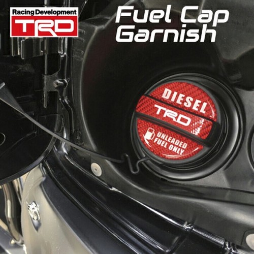 JDM OEM Toyota Fuel Cap Garnish Sticker Hilux GUN125 TACOMA Diesel HIACE JAPAN - Picture 2 of 4