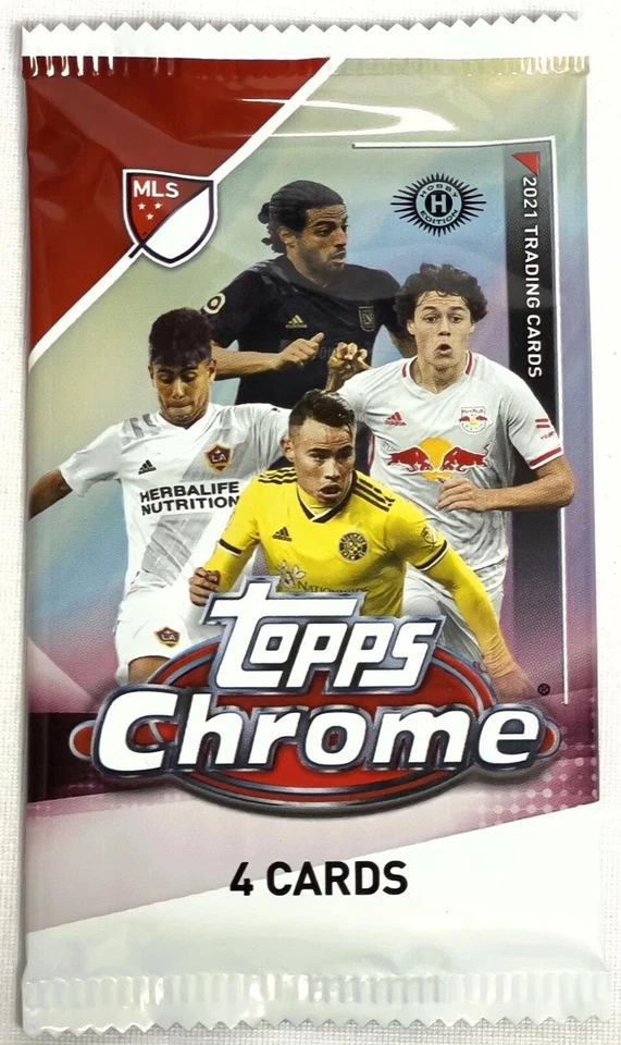2021 Topps MLS Major League Soccer Chrome Hobby Box 18 Pack Per Box 4 Cards Pack - Image 3 of 4