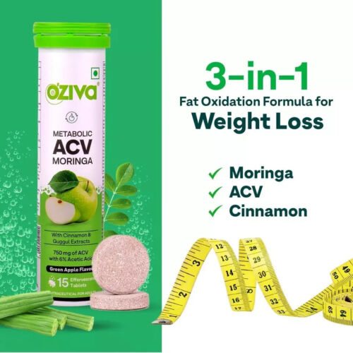 OZiva ACV Moringa | Heißhunger kontrollieren ohne Zuckerzusatz I 15 Brausetabletten - Bild 2 von 5