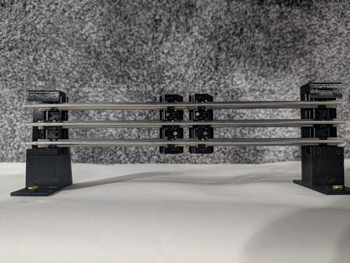 O Scale Model Train Track Display Shelf Wall Bracket Set - Picture 10 of 36