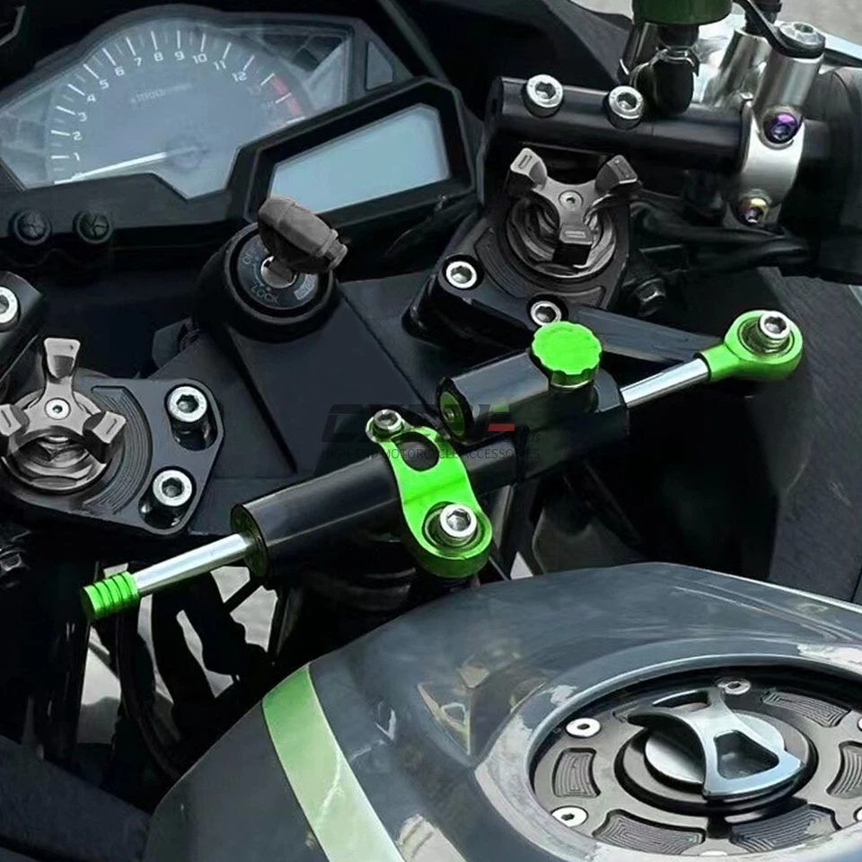 Steering Stabilize Damper Bracket Mount Kit For Kawasaki NINJA300 2013-2017 Foto 3 de 4