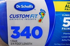 Dr. Scholl's  Custom Fit  (CF340)  Orthotic Insert Foot Mapping Technology