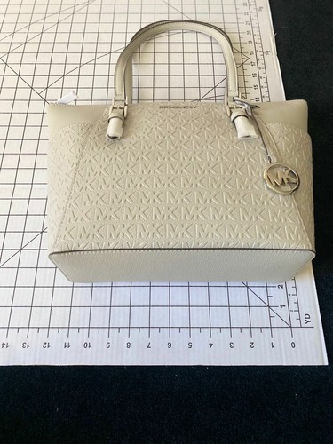 NWT Michael Kors Charlotte Signature Leather Top Zip Tote Handbag Shoulder Bag - Picture 70 of 100