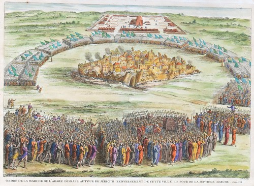 JERICO PALESTINE "Ordre de la marche de l'armee d'Israel" 1722 Calmet