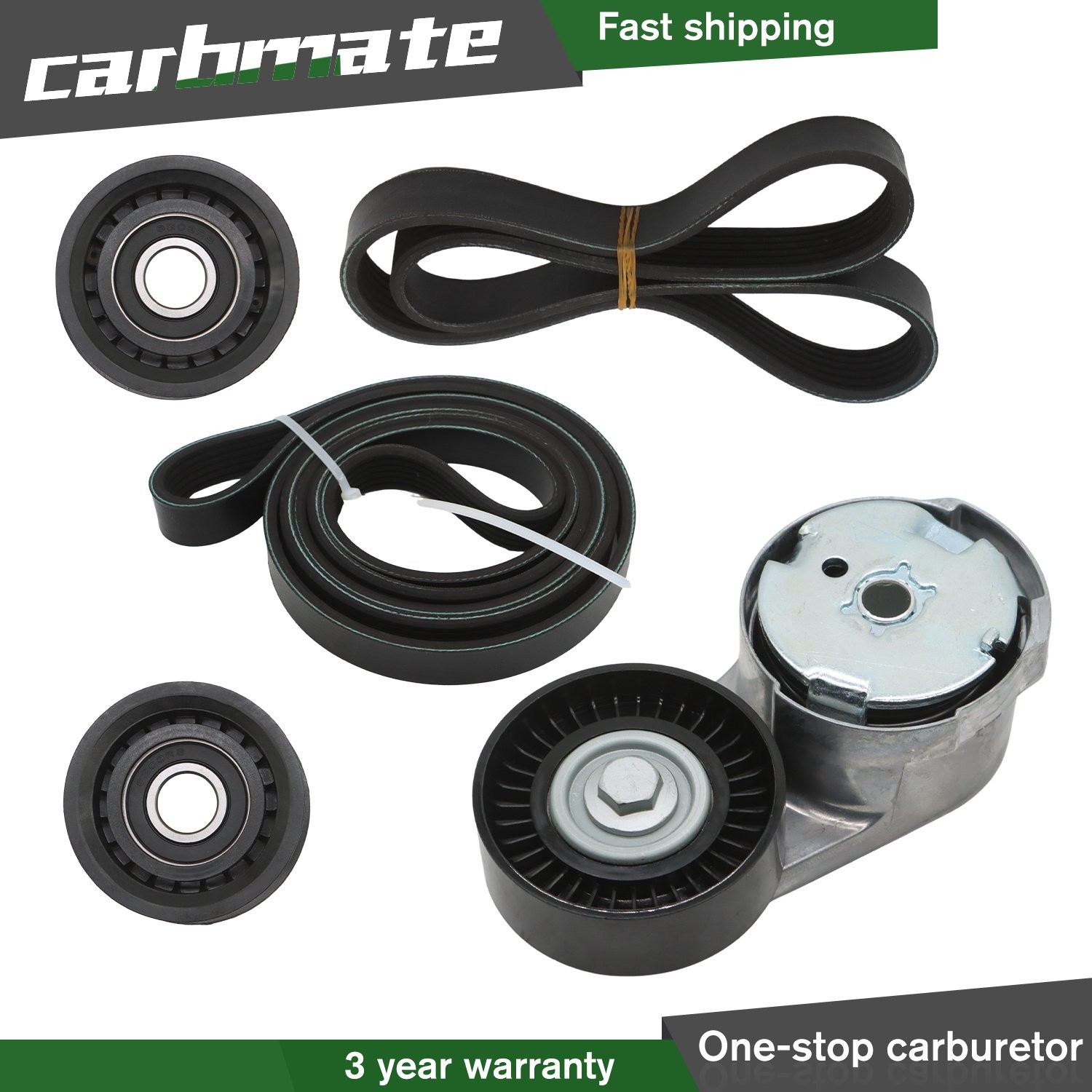 Belt Tensioner Idler Pulley Kit for Maserati Quattroporte Ghibli 2013-17 278950