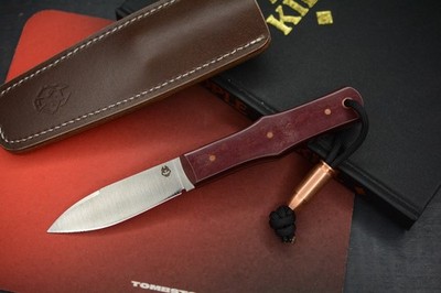 NEW Jack Wolf x LT Wright USA Vampire Hunter Redstone Richlite w/ Sheath & Bead