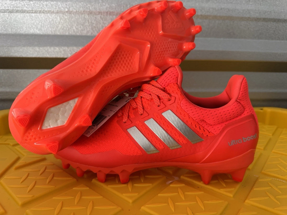 Men\'s Size 9 adidas Ultraboost Football Cleats Orange RARE Solar Red JP7411 New Orange 11 US Football Shoes & Cleats for Men for sale | eBay main image 2