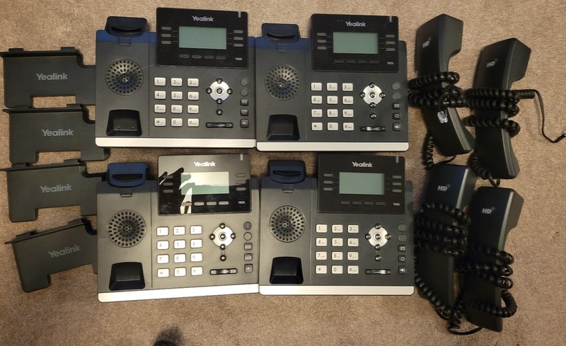 Lot of 4 Yealink SIP-T42S IP Phones