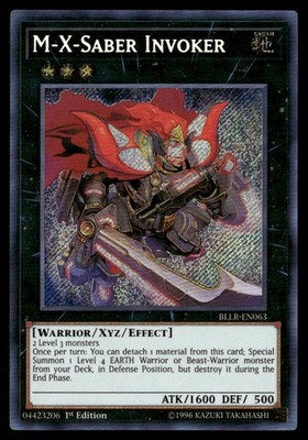 M-X-Saber Invoker Battles of Legend: Light's Revenge BLLR-EN063 Yugioh LP