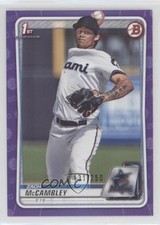 2020 Bowman Draft Purple Border 131/250 Zach McCambley #BD-112 0c6