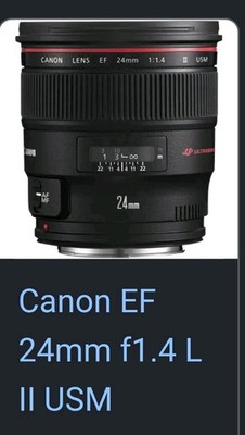 Canon EF 24mm f/1.4L II USM Weitwinkelobjektiv, Autofokus, L-Serie