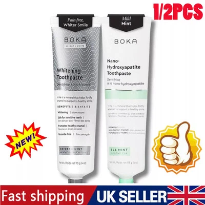 Boka Fluoride Free Toothpaste Nano Hydroxyapatite Remineralizing Sensitive Teeth