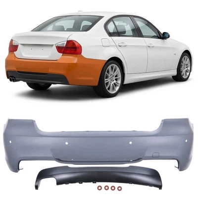 Parachoques Trasero para BMW 3 E90 Berlina 2005-2011 – M-Tech con PDC y Di - Imagen 1 de 4