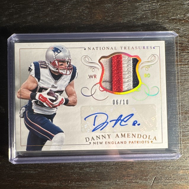 2014 National Treasures Materials Signatures Gold 6/10 Danny Amendola Auto