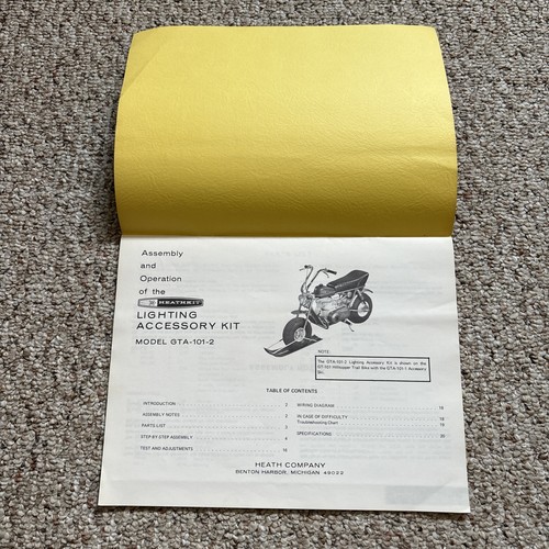 Heathkit Manual Lighting Accessory Kit - GTA-101-2 ~ c. 1971 - Picture 6 of 8
