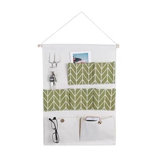 7 Pockets Cotton Linen Wall Hanging Storage Bags Door Pouch Bedroom Home