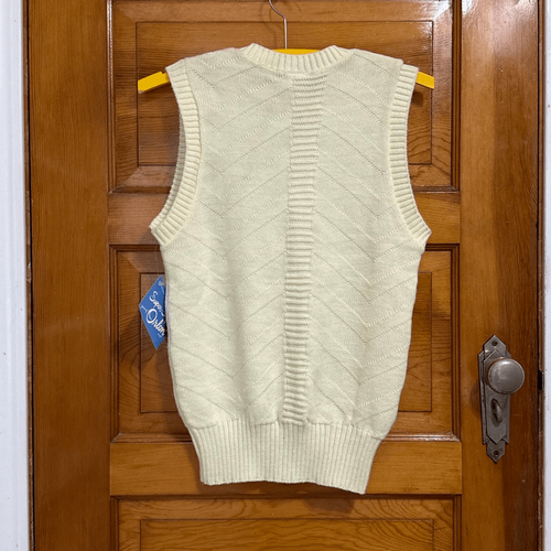 Garan Pale Yellow Acrylic Orlon Vintage Sweater Vest Women’s Small - Picture 6 of 6