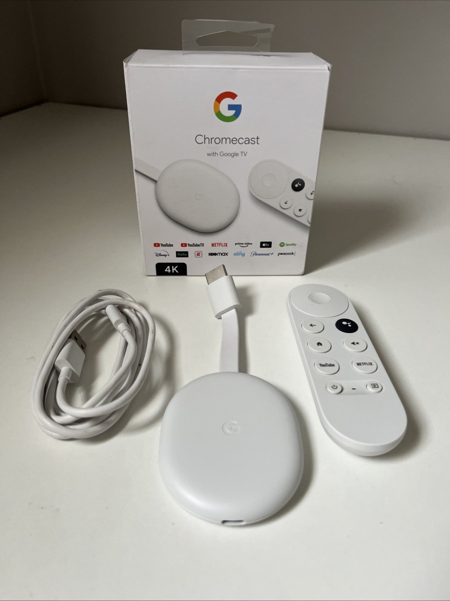 Chromecast Google TV 4K Streaming Device Voice Remote GZRNL | eBay