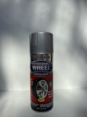 Rust-Oleum High Performance Wheel Spray Paint Metallic Steel 11oz Stops Rust