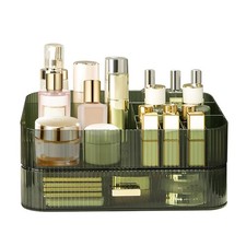 Makeup Organizer with Stackable Drawer, Large Capacity Vanity Organizer for D...