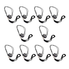 DSLR Camera Lens Cap Holder Leash   Elastic Adhesive Tether, Black, 10 Pack