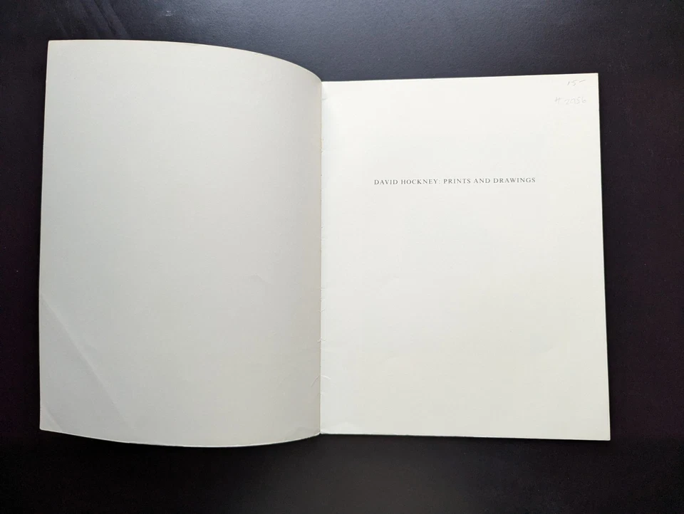 David Hockney Impresiones Dibujos 1978 Exposición Catálogo Gene Baro Libro de Arte Raro Foto 3 de 4
