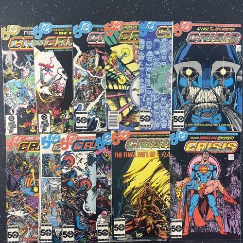 Crisis on Infinite Earths #1-12 (1985 Full Run Set Perez) (7 & 8 NM) most VF-NM