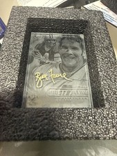 Rare NFL Verigraph Crystal Card Brett Favre Sample Packers Gold Signature