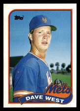 Dave West 1989 Topps #787 New York Mets Baseball *144C
