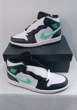Nuevos zapatos para hombre Air Jordan 1 Mid [DQ8426-103] verde esmeralda/negro ~ talla 12