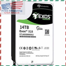 SEAGATE ST14000NM000J Exos X18 14TB SATA 6Gb/s 256 MB 7.2K Hard Drive HDD