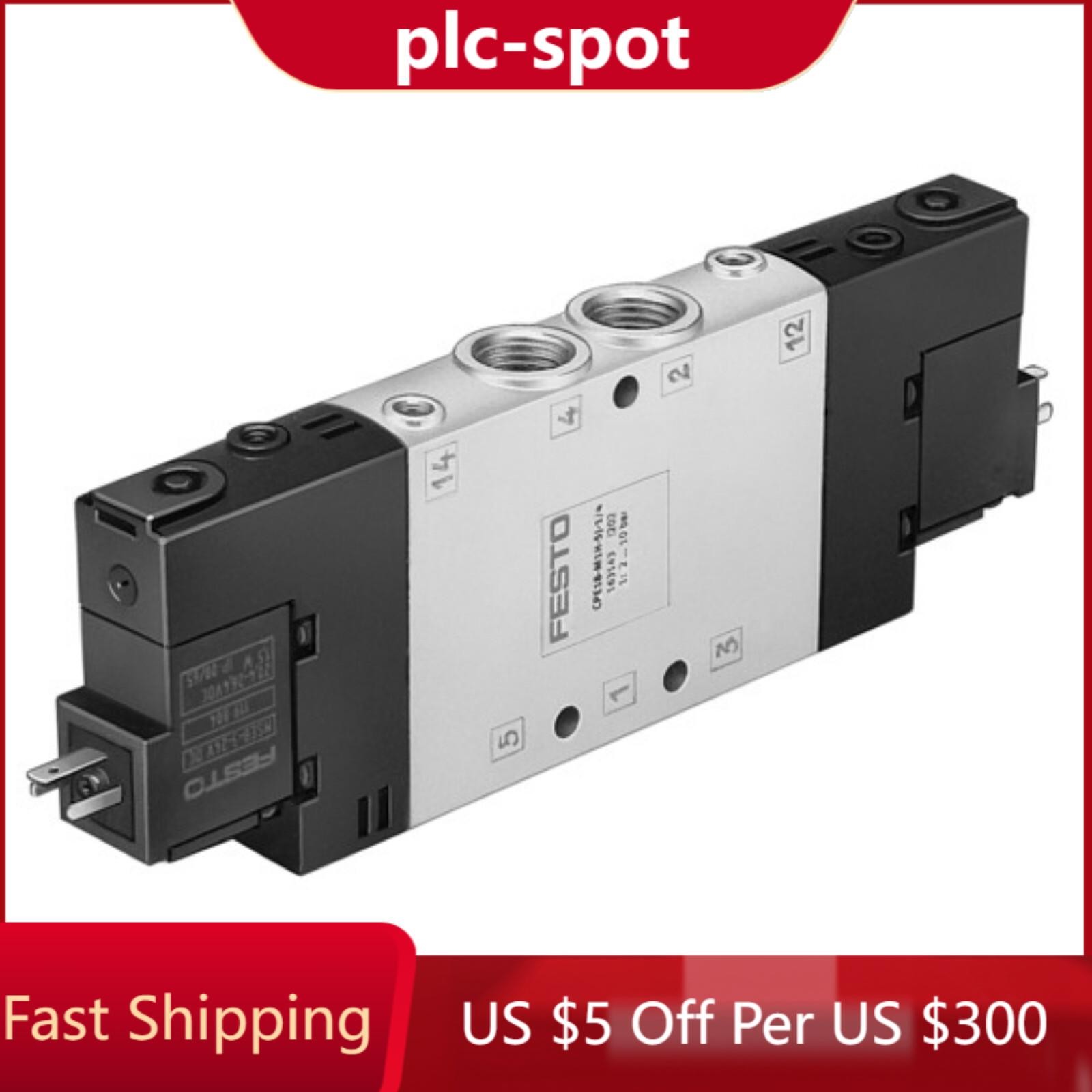 US FREE TAX New FESTO CPE18-M1H-5J-1/4 163143 Solenoid Valve