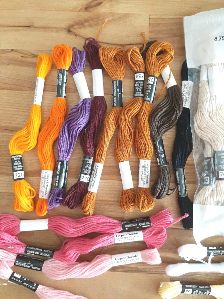 Lot of 44 Loops & Threads Floss Fill A Broder Multi Colors - Image 2 of 4
