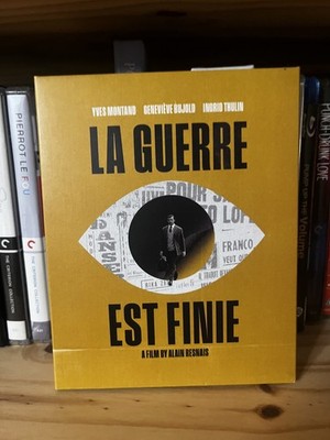 La Guerre Est Finie (Film Desk, Blu-ray) OOP Slipcover