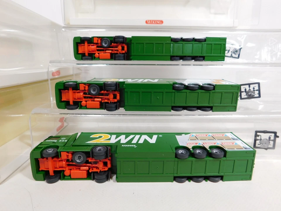 3X H0 1:87 529 02 43 Rimorchio MB Schober/2Win Mint+Box #CZ84-0,5 - Immagine 3 di 4