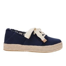 TOMS Carolina Espadrille  Womens Blue Flats C...