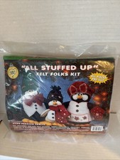 Whats New ALL STUFFED UP Felt Folks Kit - Penguin Family 61103 NEW/Sealed