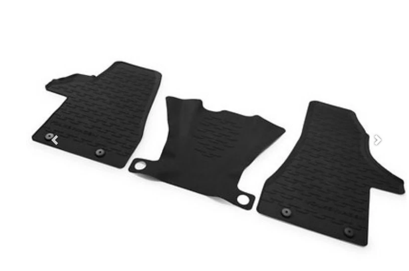 New Genuine VW Transporter T6.1 Rubber Floor Mats - 7H2061500 82V — 第 2/2 张图片