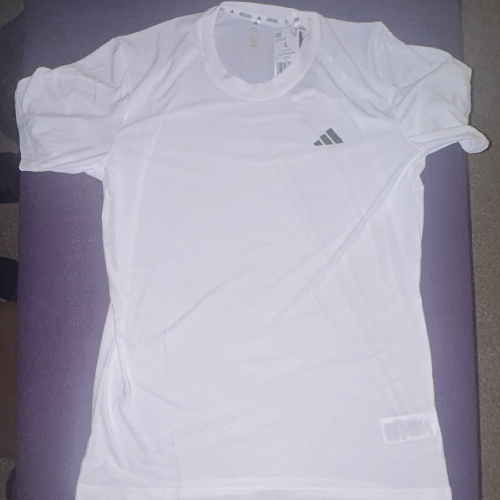 adidas AIRCHILL FLFT TEE PRO Men's White Short Sleeve Crew Neck Tennis T-Shirt L