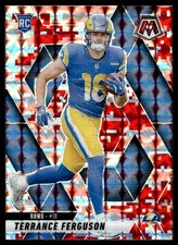 2025 Panini Mosaic Red Cammo Terrance Ferguson Los Angeles Rams #364