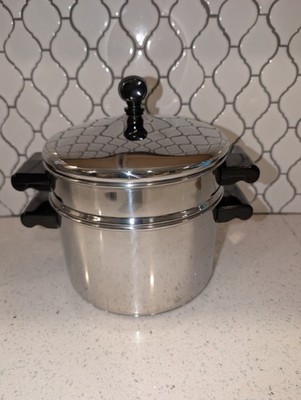 Farberware 18/10 Stainless 3 Qt Stack N Steam Pot + Steamer Insert and Lid MINT