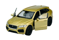 Welly Jaguar F-PACE Gold 1:34 Die Cast Metal Neu Im Kasten