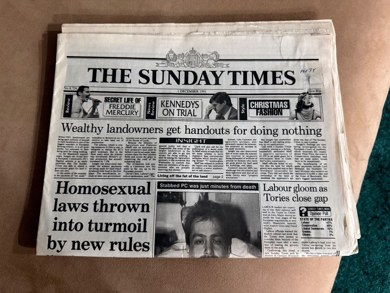 The Sunday Times December 1991 - Freddie Mercury Special Edition - RARE