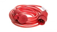 Kabel PrzedłUżAjacy (PrzedłUżAcz) Super-Solid IP44 10M Cee 400V/16A Czerwony AT-