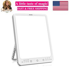 Light Therapy Lamp - 10000 Lux Therapy Lights, 3 Timing  Mode Happy Lamp, To...