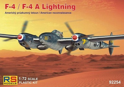 RS MODELS 92254 MODEL F-4/F-4A LIGHTNING 1/72 (5 decal v. for USA, Australia)