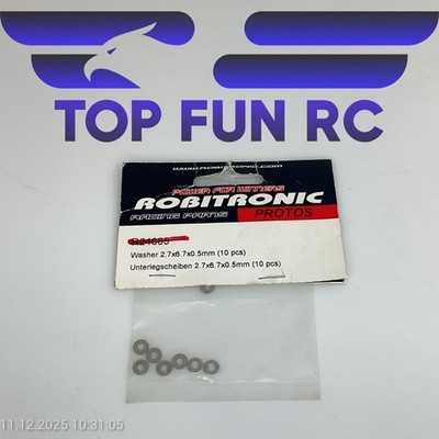 ROBITRONIC R24685 WASHER 2.7X6.7X0.5MM 10PCS FOR PROTOS 1/8 SCALE BUGGY