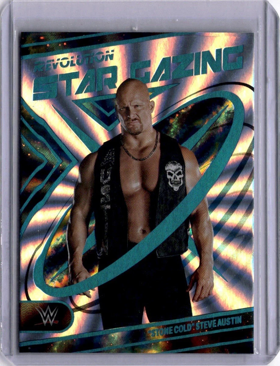 2023 Revolution WWE STONE COLD STEVE AUSTIN Star Gazing Sunburst /99 #28