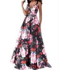 Jovani Printed A-Line Ballgown Size 4