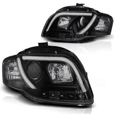 Fari Diurni A LED Design Per Audi A4 B7 05-08 Neri LTI